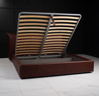 Кровать MAINLAND Нат.кожа Cabinet Cedar