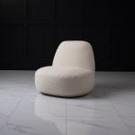Кресло GRETA Ametist buckle white