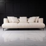 Диван NESTA SIMPLE buckle white