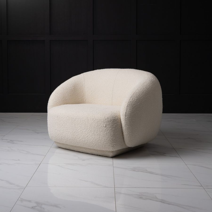 Кресло JULET Ametist Buckle white