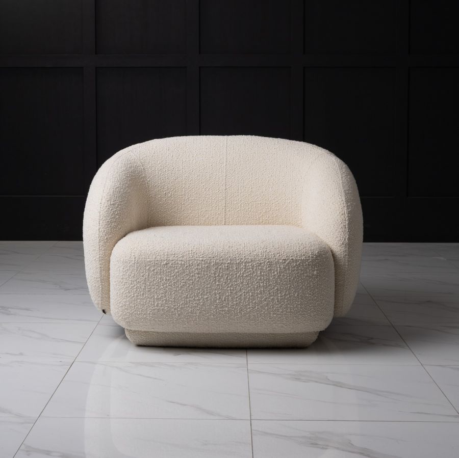 Кресло JULET Ametist Buckle white