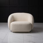 Кресло JULET Ametist Buckle white